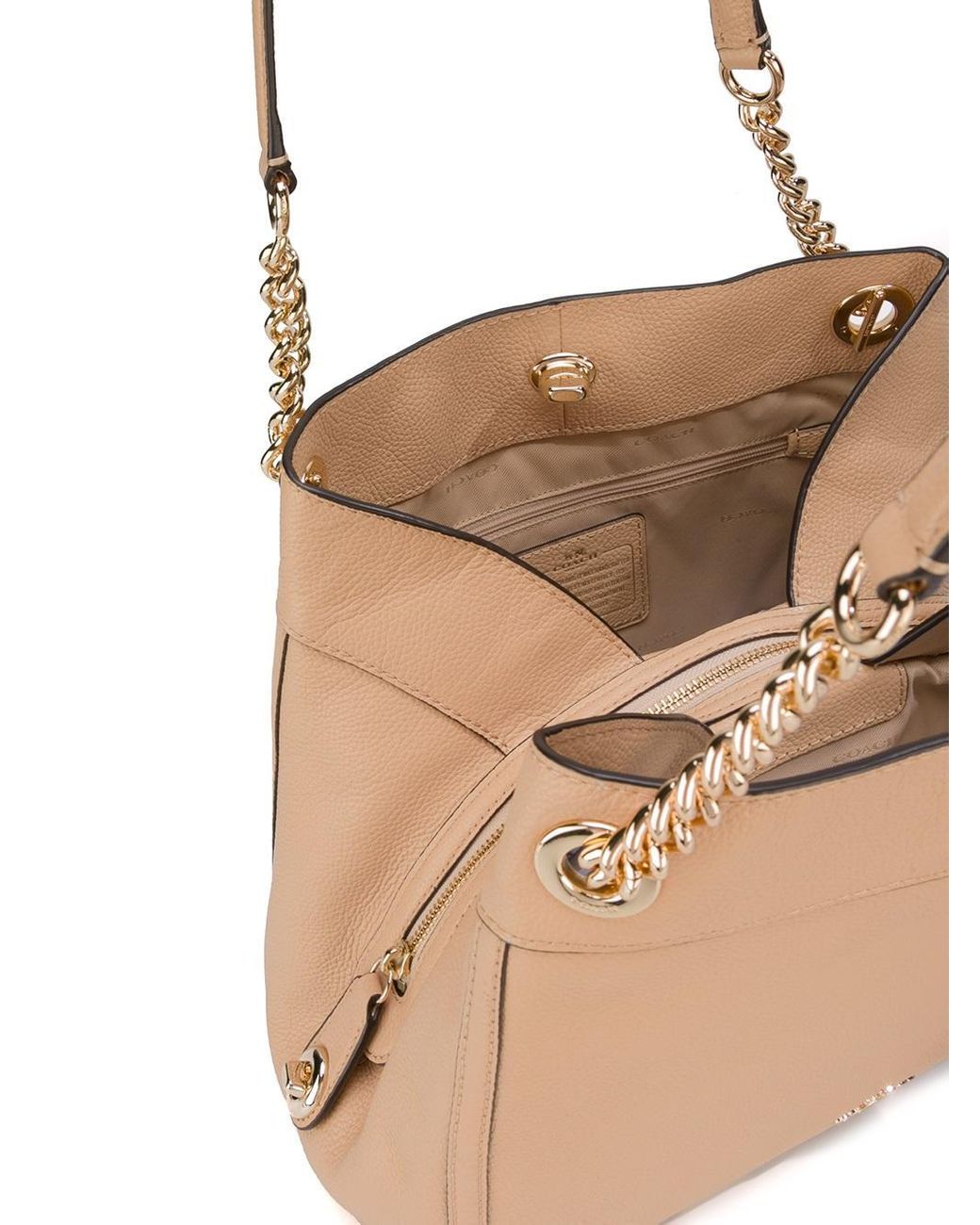 COACH Chain Strap Shoulder Bag Lyst